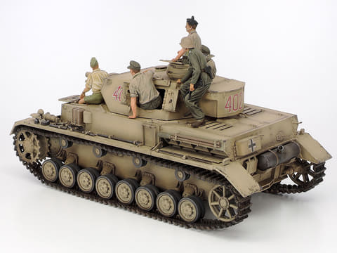 タミヤ、「1/35 ドイツIV号戦車F型・伝令バイクセット“北アフリカ戦線