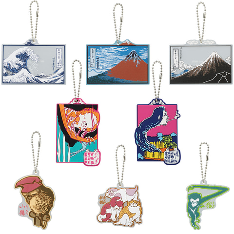 神奈川沖浪裏ポストカードスタンド付きジオラマなど「一番くじ 葛飾