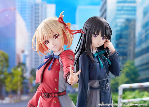 リコリス・リコイル」より錦木千束と井ノ上たきながキービジュアルを元