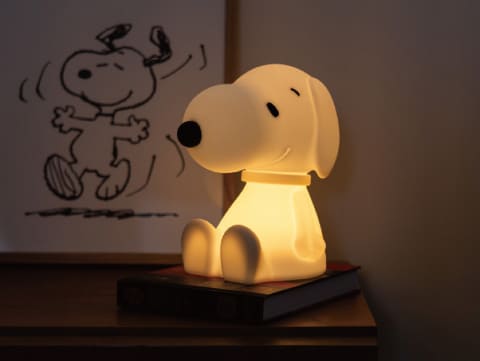 レトロ！SNOOPY＆チャーリー・ブラウン シェードランプ 箱入り未使用