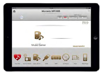 マランツ、スマホとワイヤレス接続できるAVアンプ「NR1605