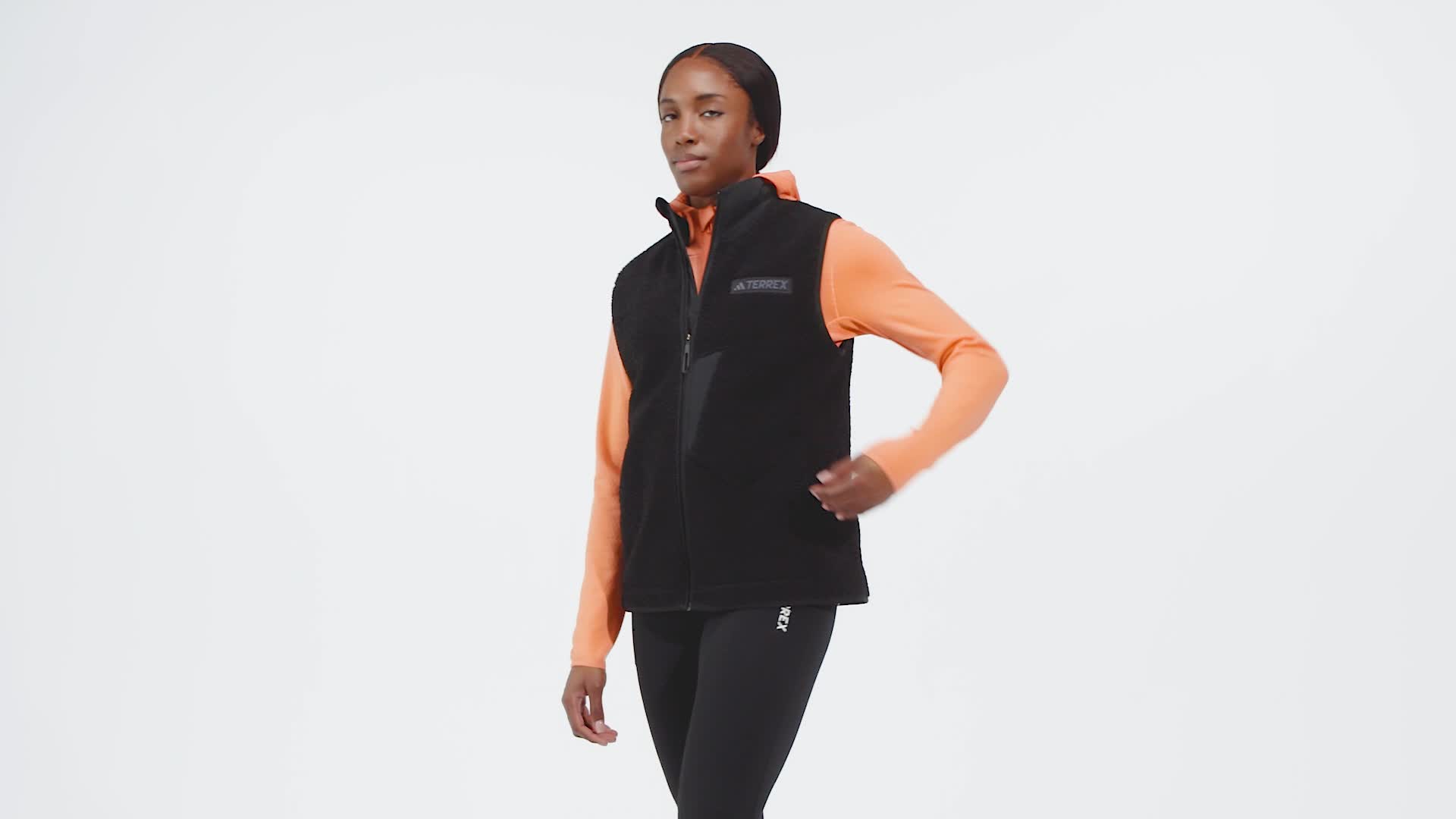 adidas Terrex Xploric High Pile Fleece Vest - Black | adidas Türkiye