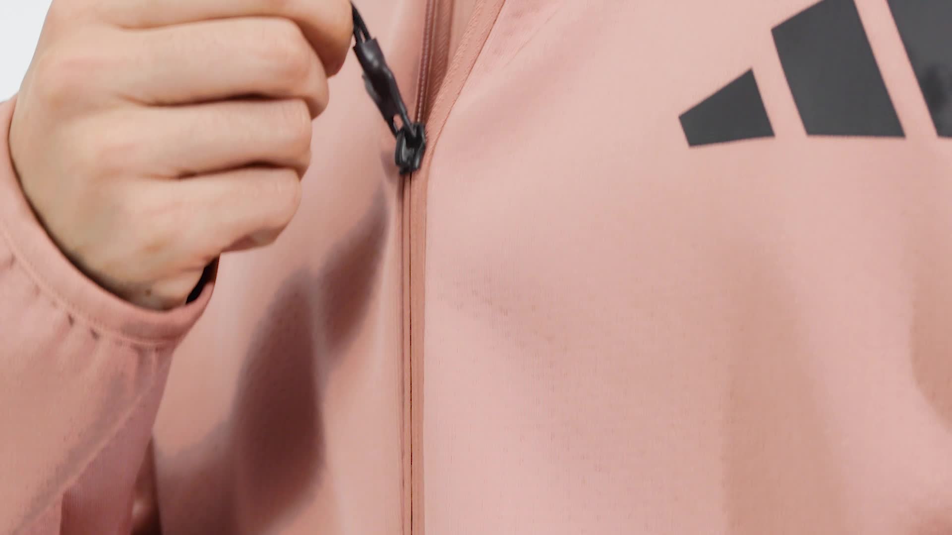 adidas Z.N.E. Full-Zip Hooded Track Jacket - Pink | Free Shipping