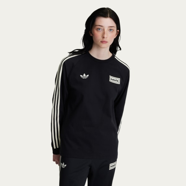 adidas Originals × Oasis ツアー スリーストライプス 長袖Tシャツ