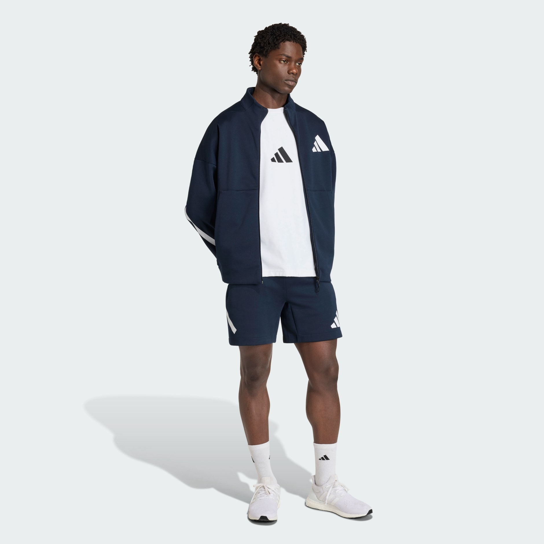 Clothing - adidas Z.N.E. Track Top - Blue | adidas Qatar