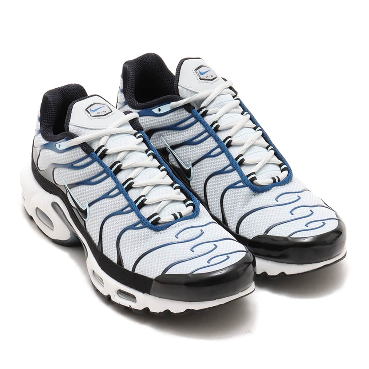 NIKE AIR MAX PLUS PURE PLATINUM/BLACK-COURT BLUE （ナイキ エア