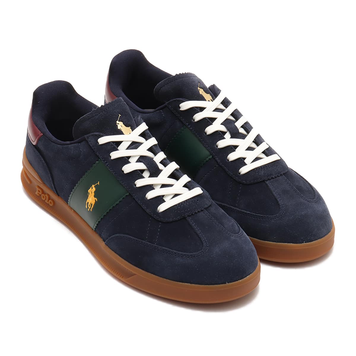 POLO RALPH LAUREN HRT AERA SUEDE NAVY/WINE/FOREST （ポロ ラルフ