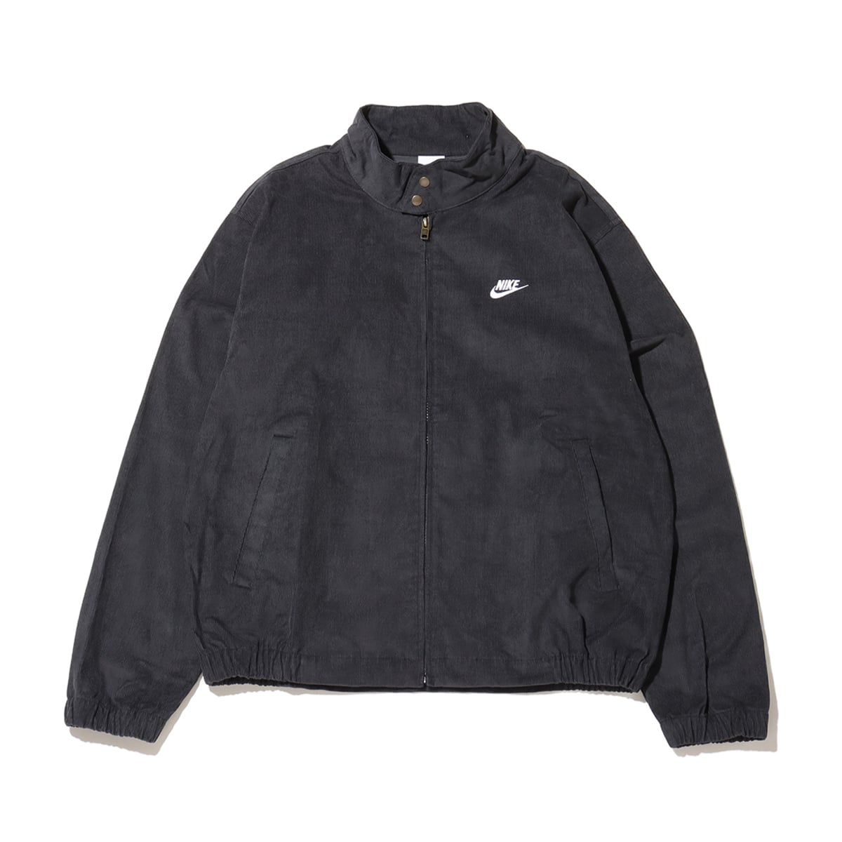 NIKE AS M NK CLUB HARRINGTON CRDRY BLACK/WHITE （ナイキ クラブ