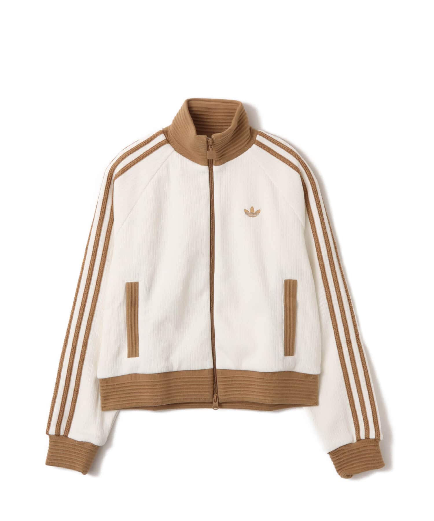 adidas VELOUR KNIT TRACK TOP オフホワイト（アディダス ベロア