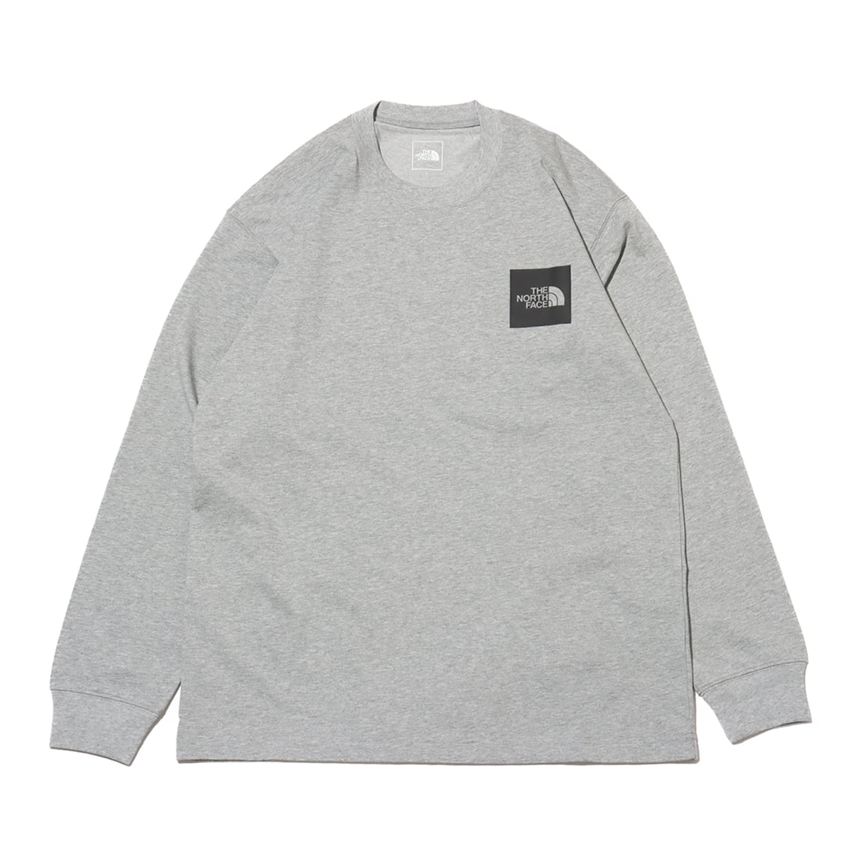 THE NORTH FACE L/S Square Logo Tee ミックスグレー2 （ザ・ノース