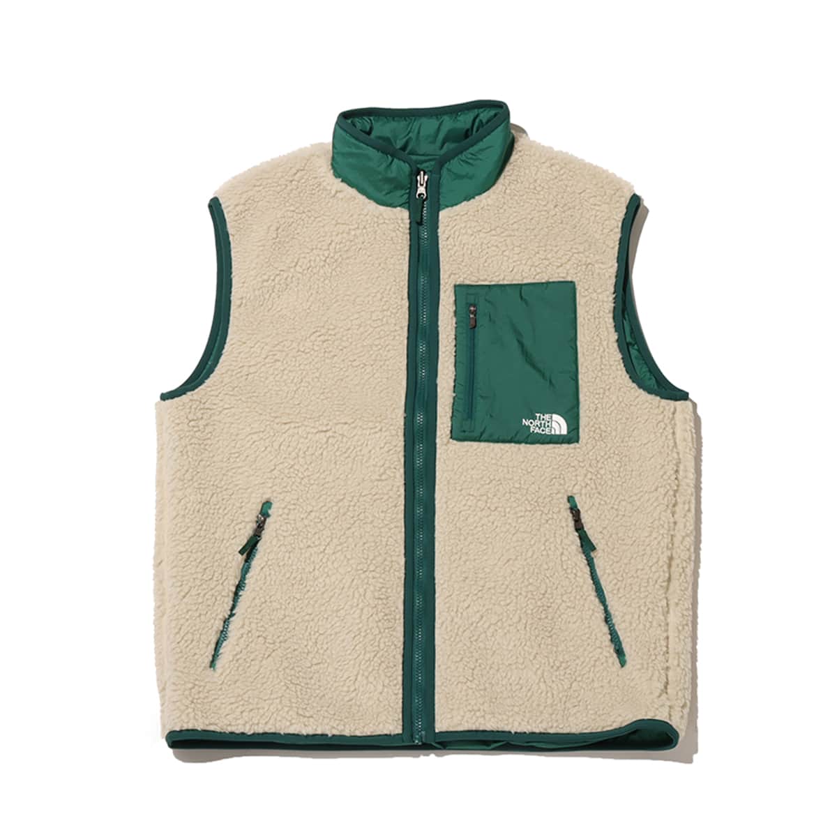 THE NORTH FACE Reversible Extreme Pile Vest オートミール×TNF