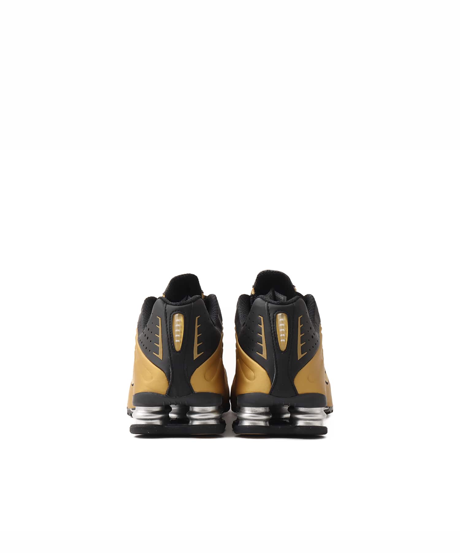 NIKE SHOX R4 BLACK/METALLIC GOLD-METALLIC SILVER （ナイキ