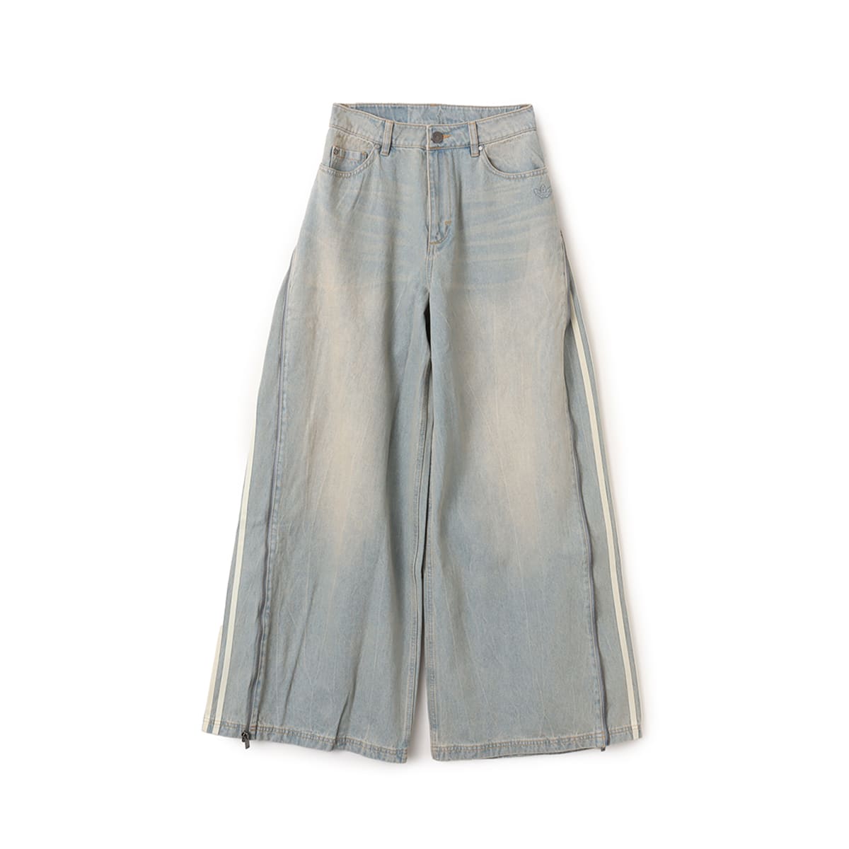 adidas DENIM ZIP PANT ライトデニム（アディダス デニム ジップ