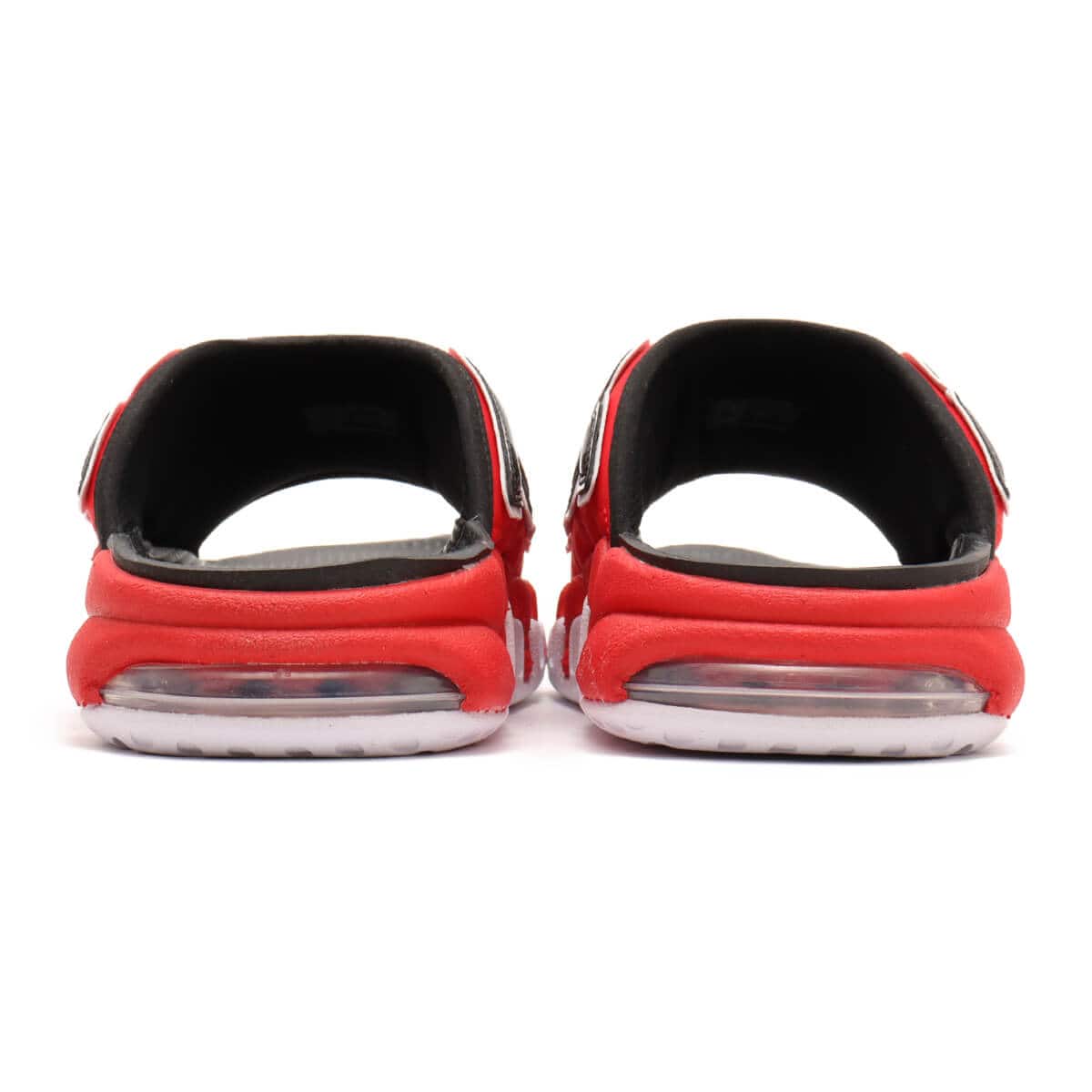 NIKE AIR MORE UPTEMPO SLIDE UNIVERSITY RED/WHITE-BLACK-CLEAR 24SP