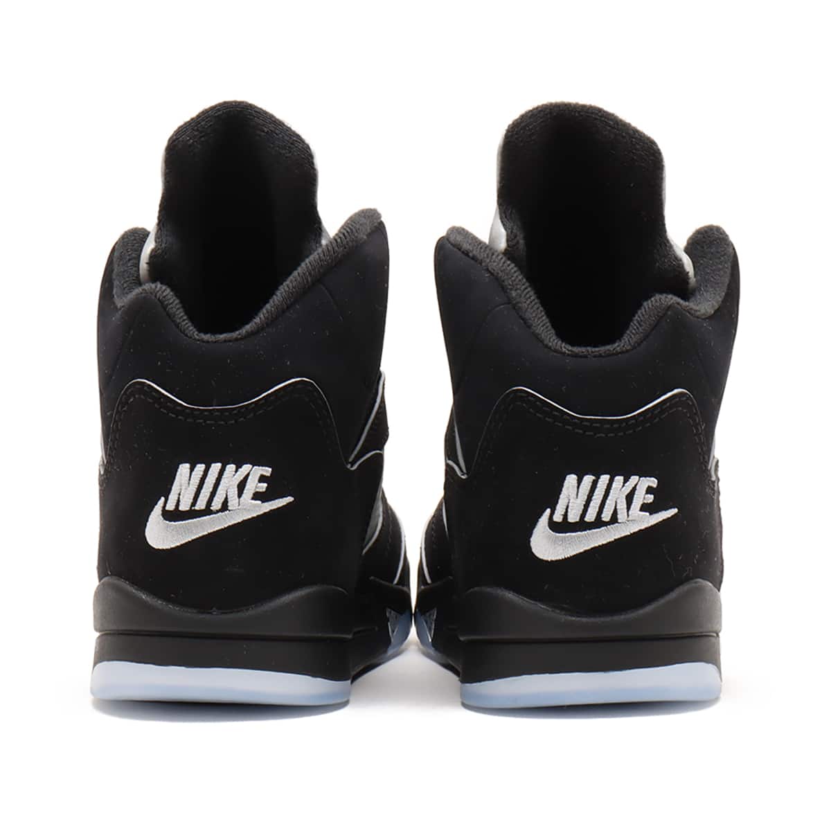 JORDAN BRAND JORDAN 5 RETRO OG (PS) BLACK/WHITE-METALLIC SILVER