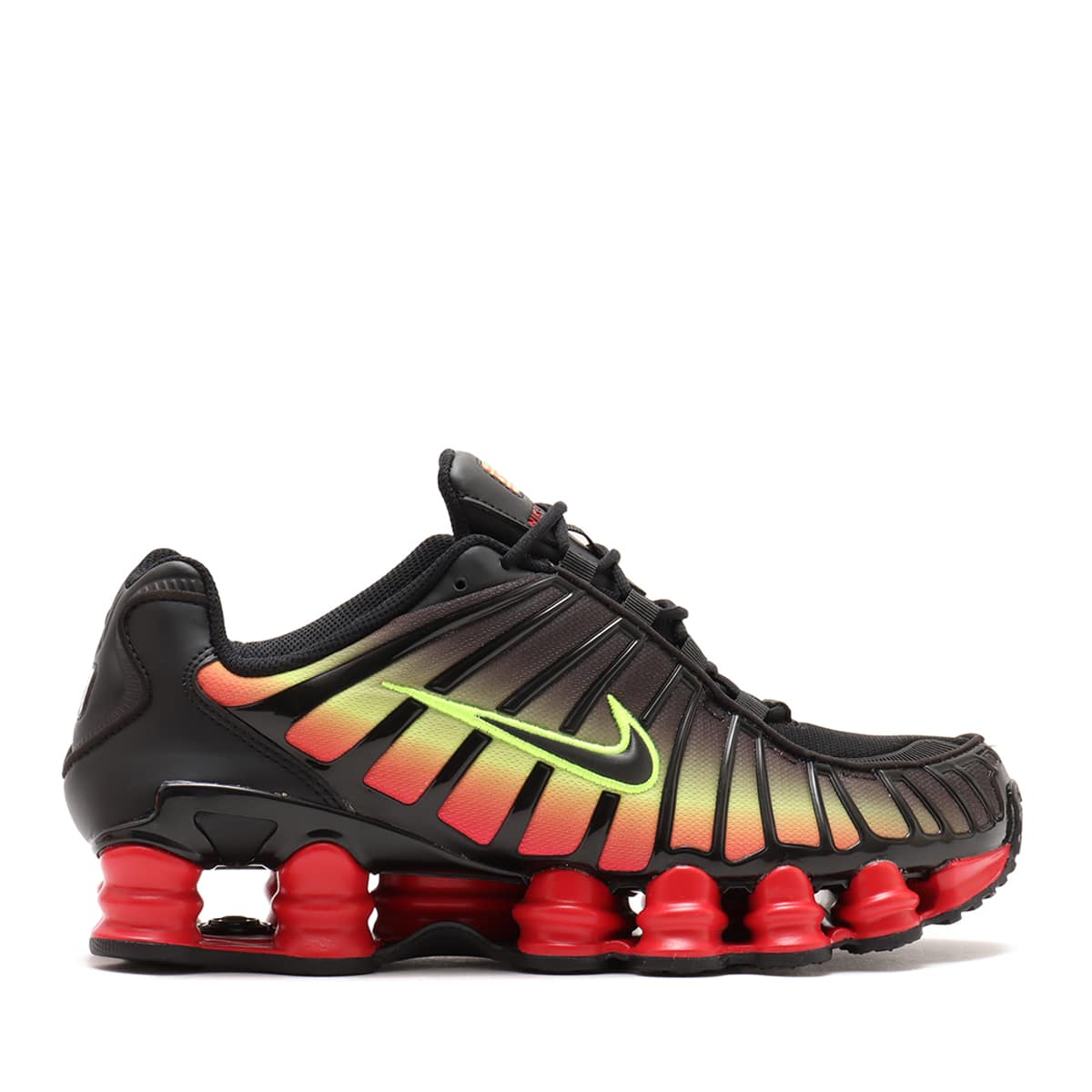 NIKE W SHOX TL BLACK/BLACK-VOLT-FIRE RED （ナイキ ウィメンズ