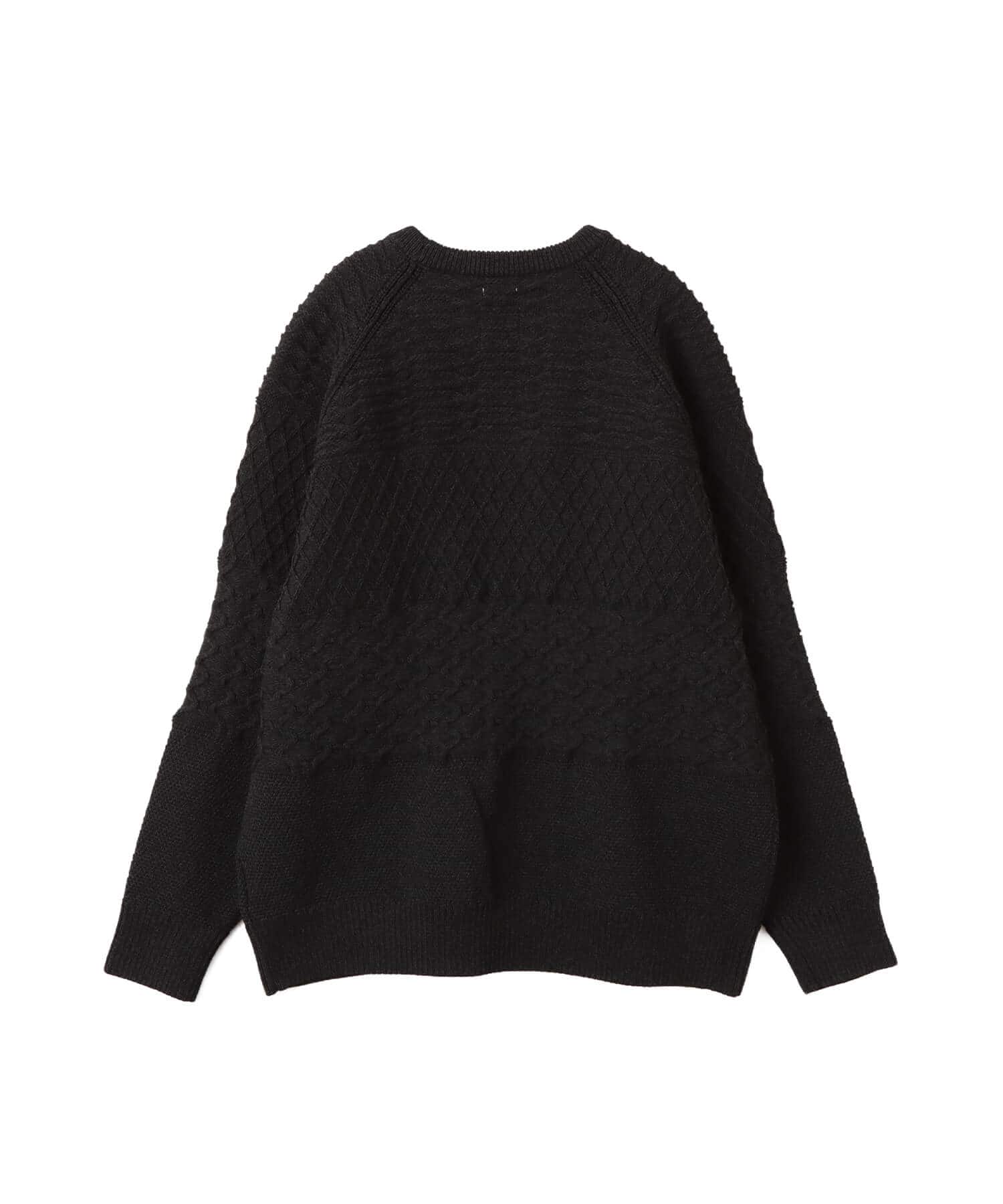 nanamica Crew Neck Sweater Black（ナナミカ クルー ネック セーター