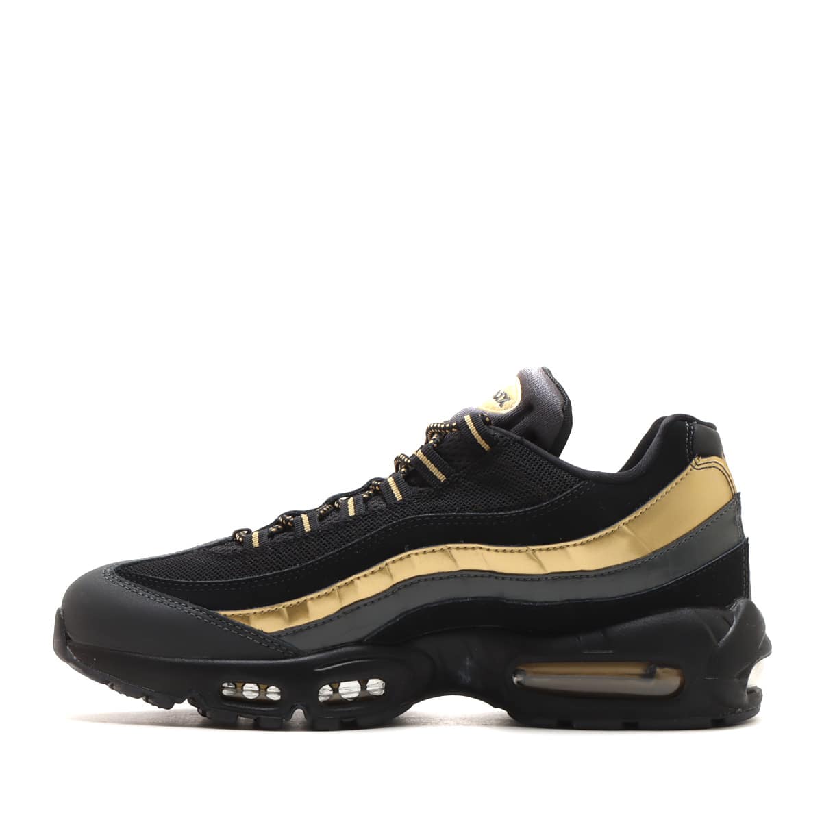 NIKE AIR MAX 95 PRM BLACK/BLACK-METALLIC GOLD-ANTHRACITE（ナイキ