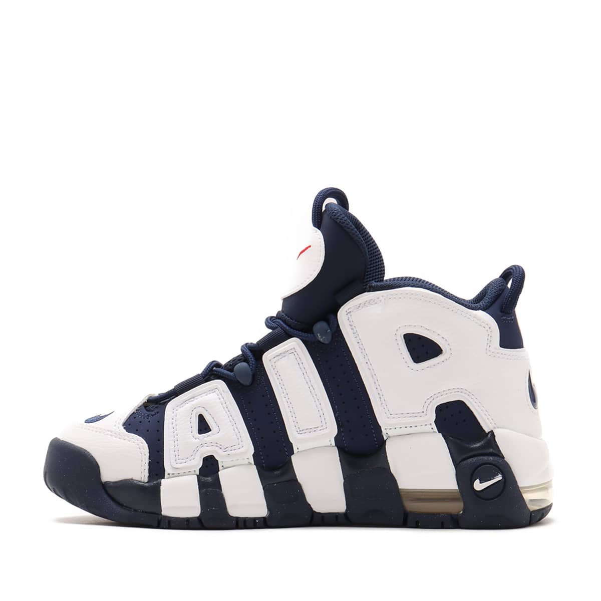NIKE AIR MORE UPTEMPO (GS) WHITE/MIDNIGHT NAVY-METALLIC GOLD