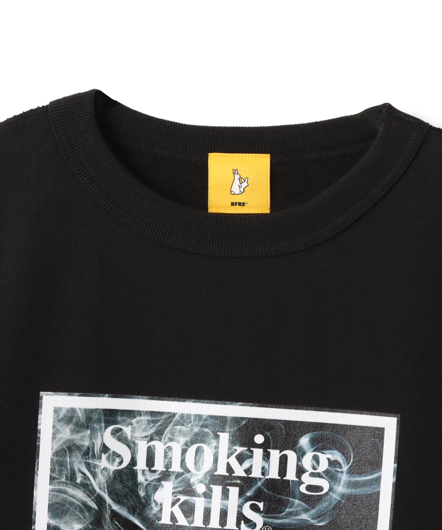 FR2 atmos collaboration with #FR2 Smoking kills Sweat shirt BLACK