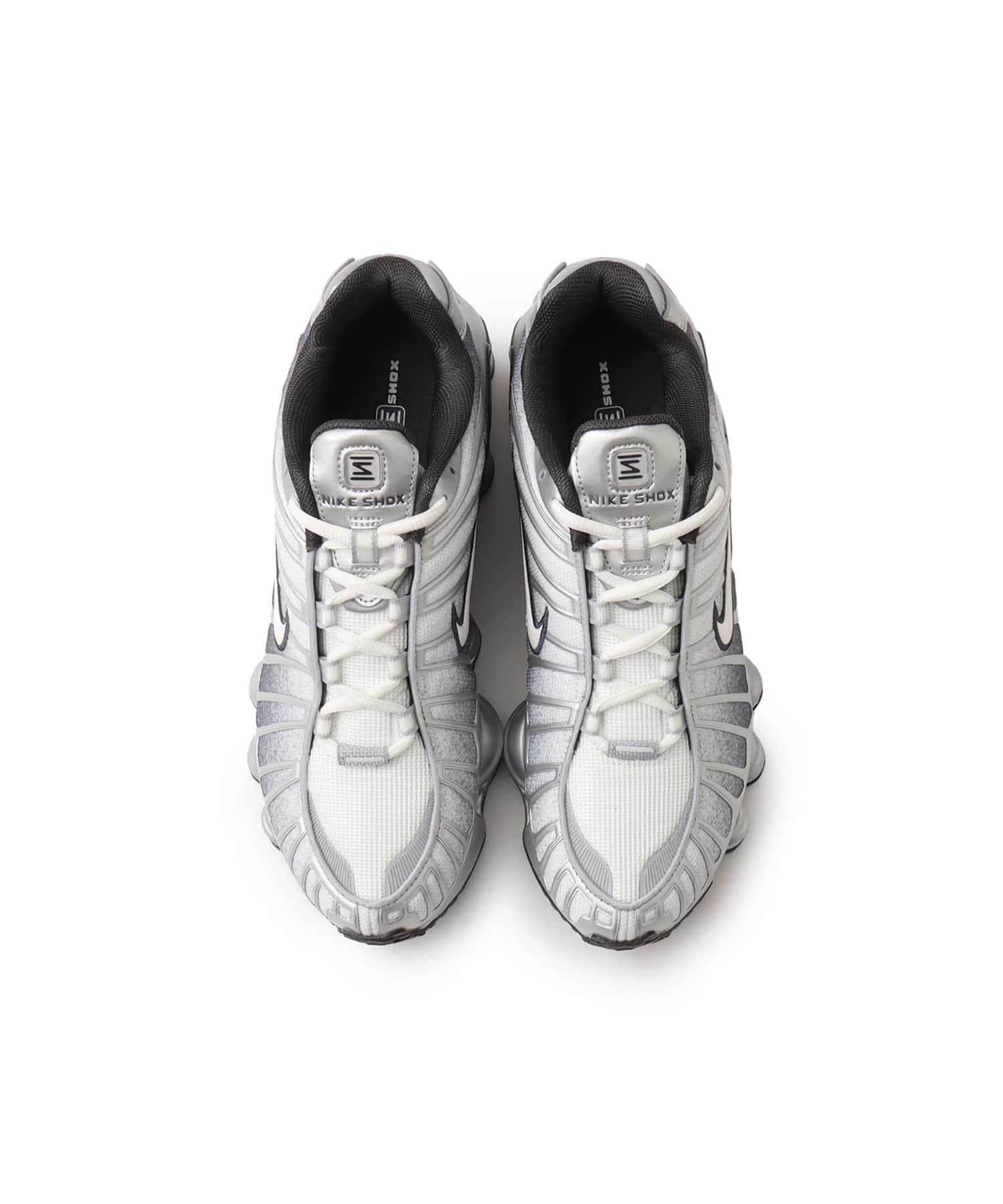 NIKE SHOX TL PRINT METALLIC SILVER/SUMMIT WHITE-WOLF GREY（ナイキ