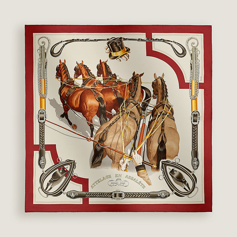 カレ 90 《弓形連結》 - マロン | Hermès - エルメス-公式サイト