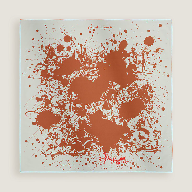 Cheval Surprise double face scarf 90 | Hermès USA