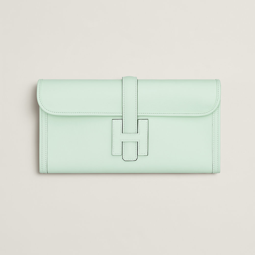 Jige Elan 29 clutch - Green | Hermès USA