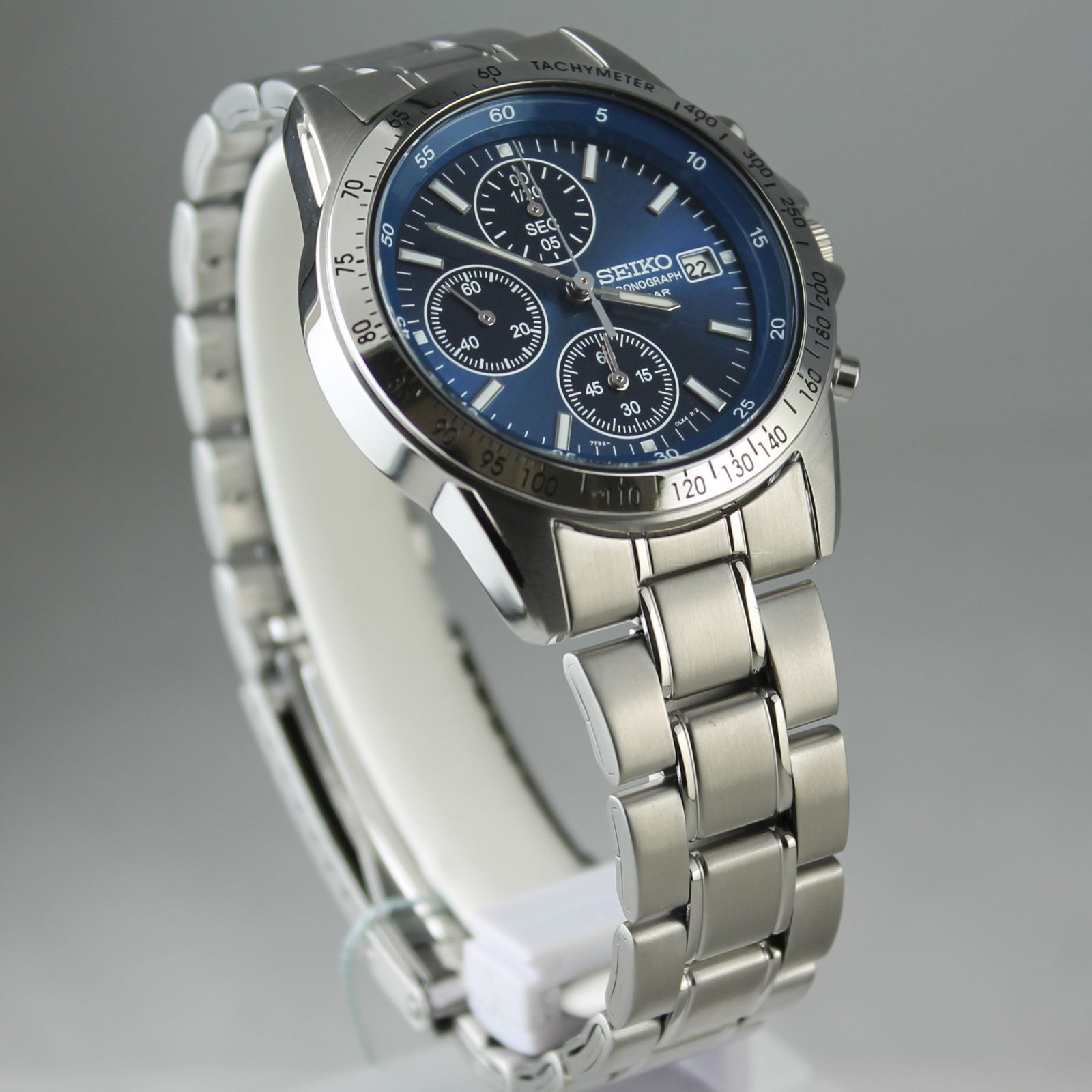 SEIKO セイコー セレクション SBTQ071 クオーツ クロノグラフ ブルー