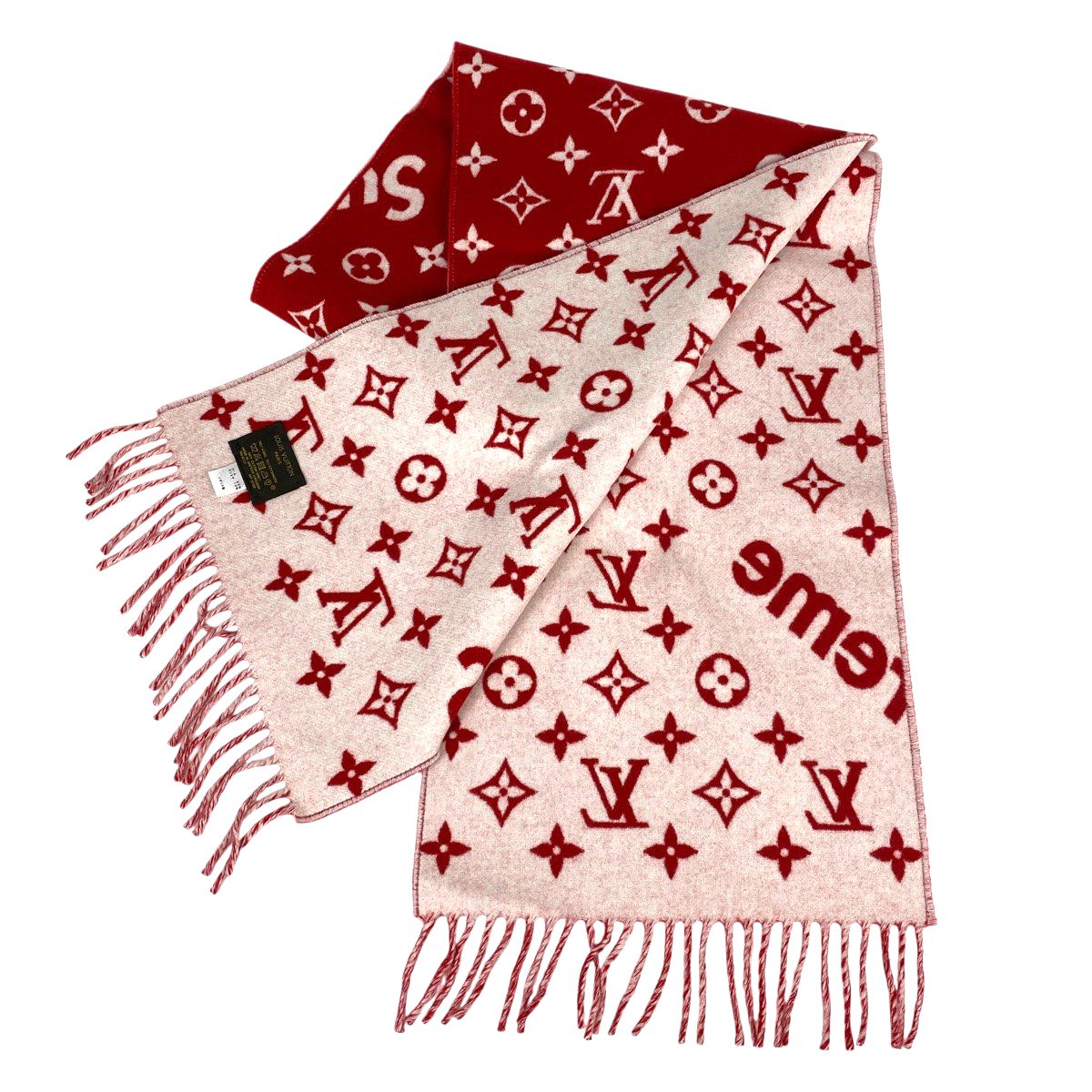 ルイ・ヴィトン Louis Vuitton モノグラム マフラー シュプリーム