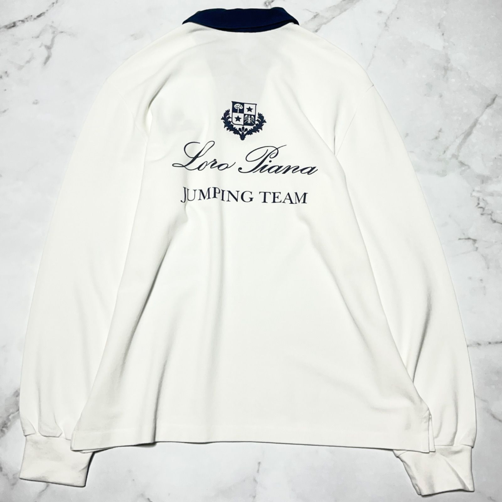 ロロピアーナ Loro Piana イタリア製 刺繍ロゴ バックプリント