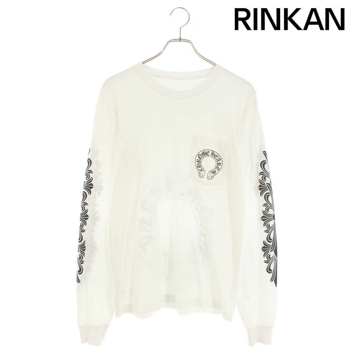 クロムハーツ CH L/S /1 バックホースシュー袖フローラルプリント長袖