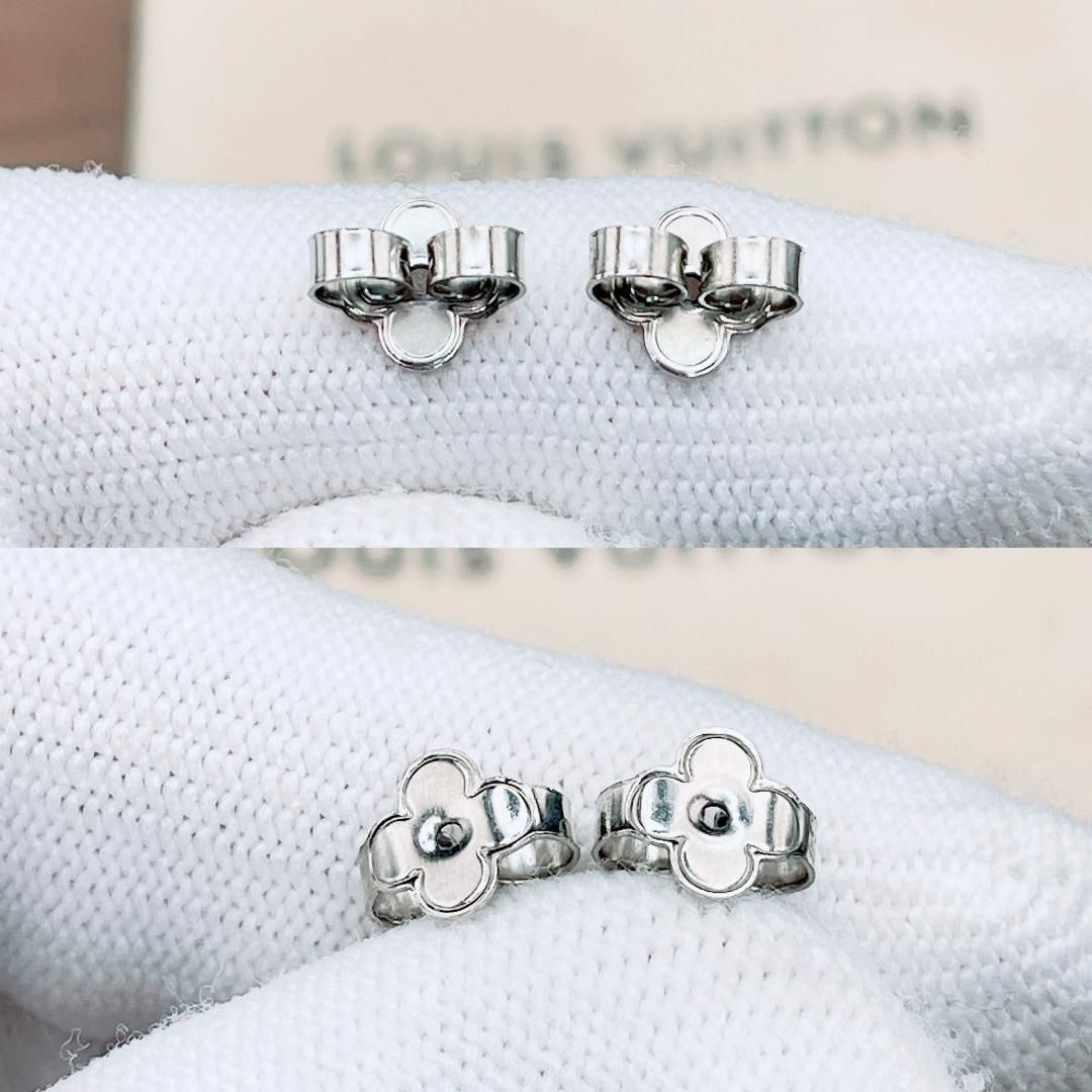 ◇ルイヴィトン◇LOUIS VUITTON モノグラム チェーン ピアス シルバー