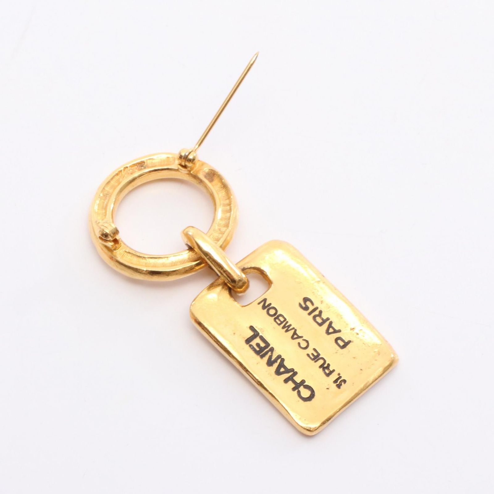 シャネル CHANEL ブローチ カンボン ゴールド GP（ゴールドメッキ