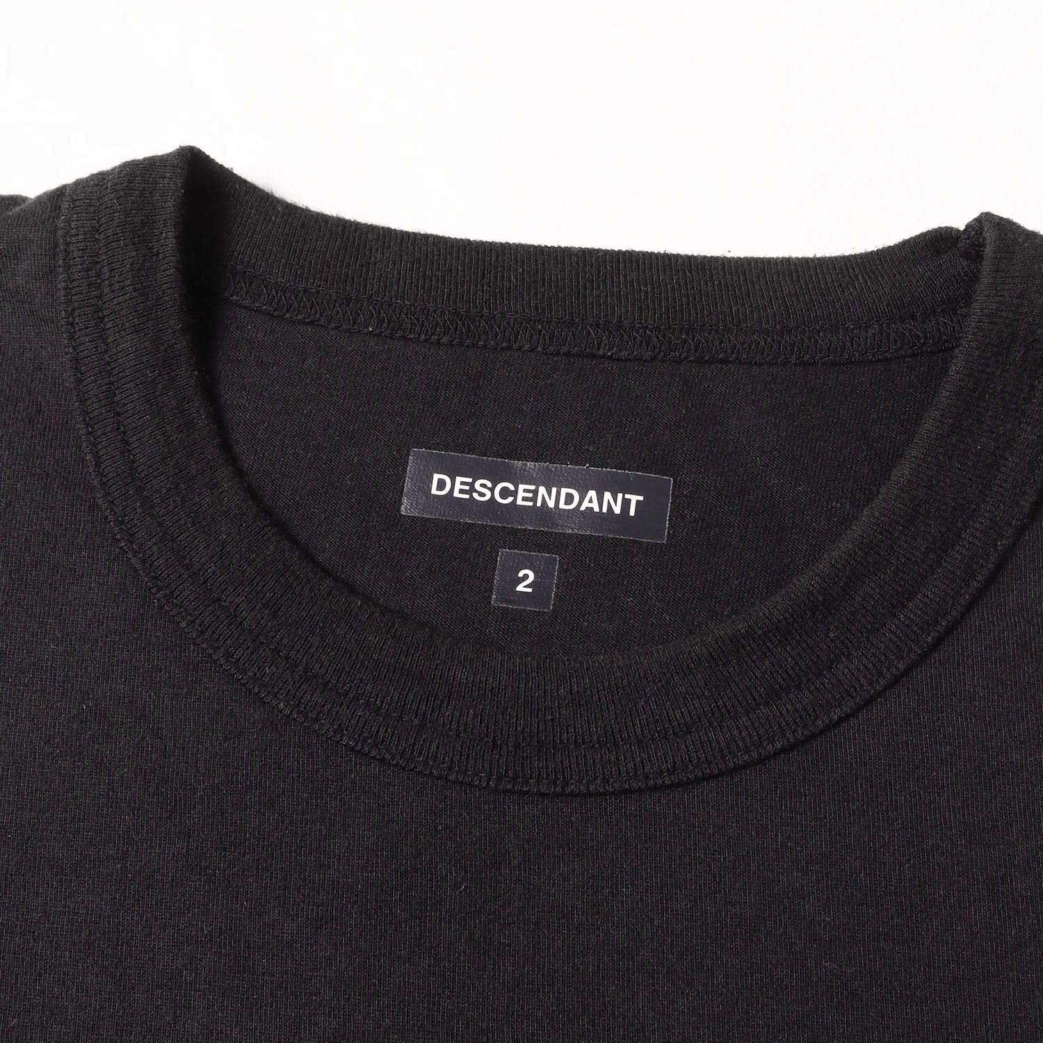 DESCENDANT ディセンダント Tシャツ ブラック 黒 サイズ:2 | 21AW