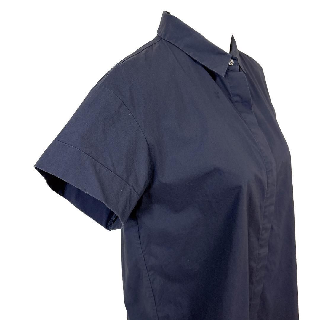 美品】 Theory luxe 半袖ブラウス シャツ 40 無地 ネイビー - メルカリ