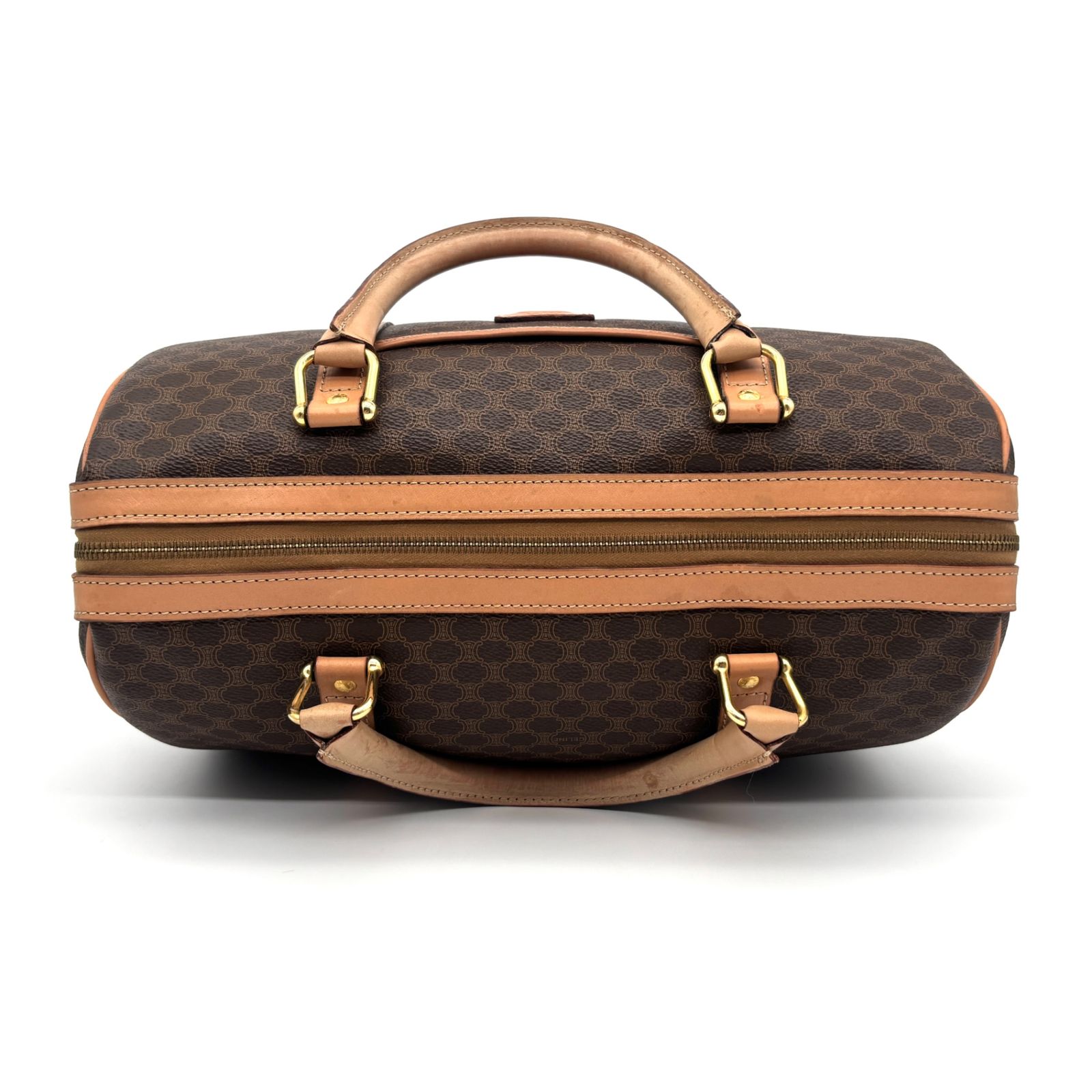 CELINE セリーヌ ミニボストンバッグ マカダム トリオンフ ロゴ