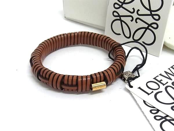 □新品□未使用□ LOEWE ロエベ ウーブン レザー バングル
