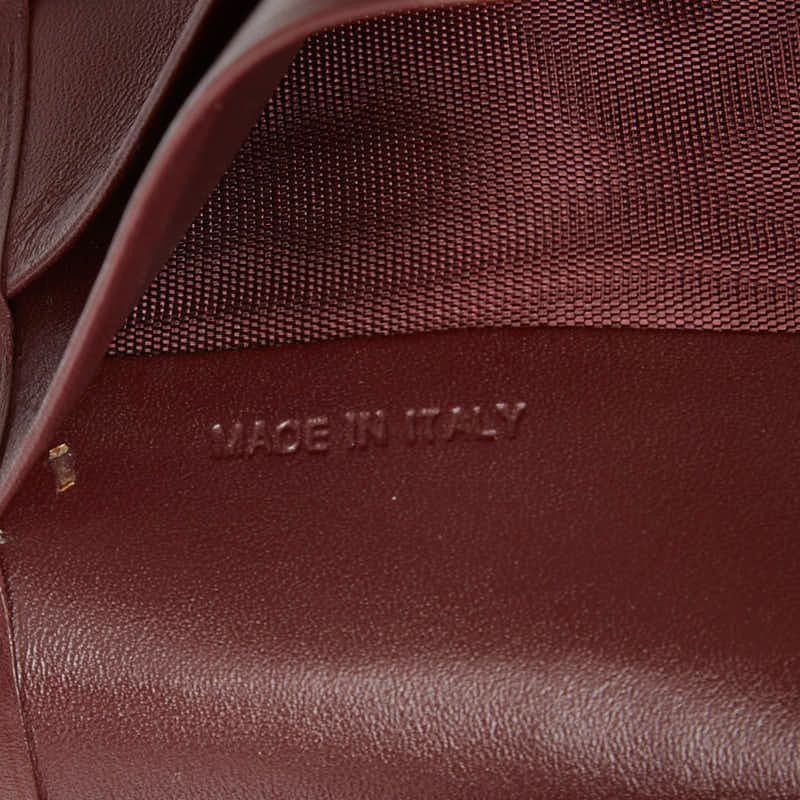 カルティエ マストライン 二つ折り 長財布 札入れ ボルドー ワイン