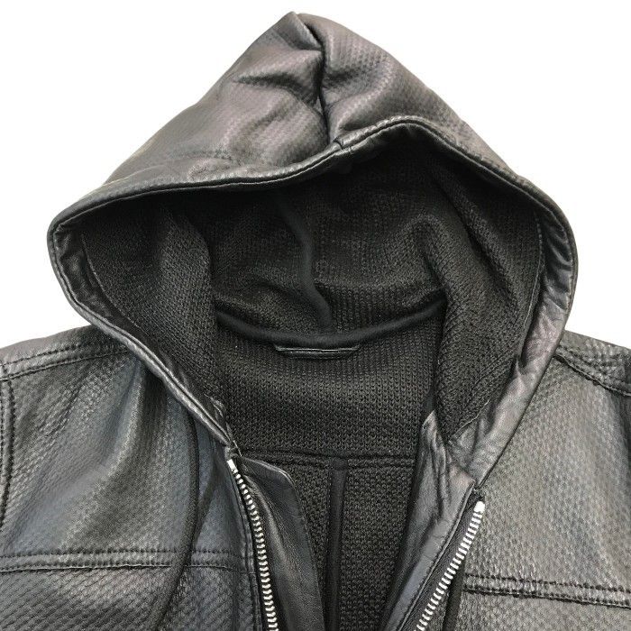 DIESEL ディーゼル レザーパーカー メンズ シープスキン 羊革