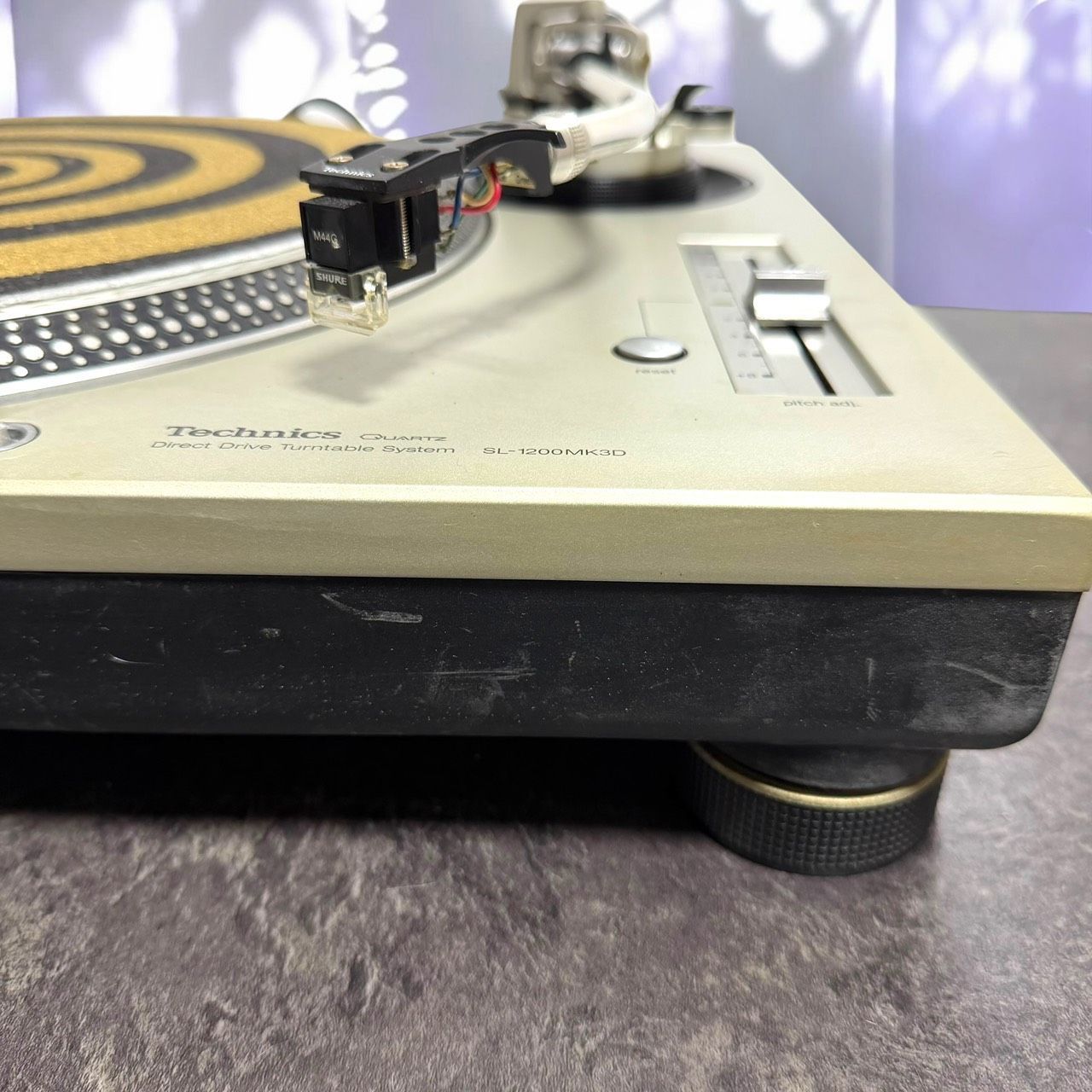 ☆送料無料 動作品 TECHNICS テクニクス SL-1200MK3D S シルバー SHURE