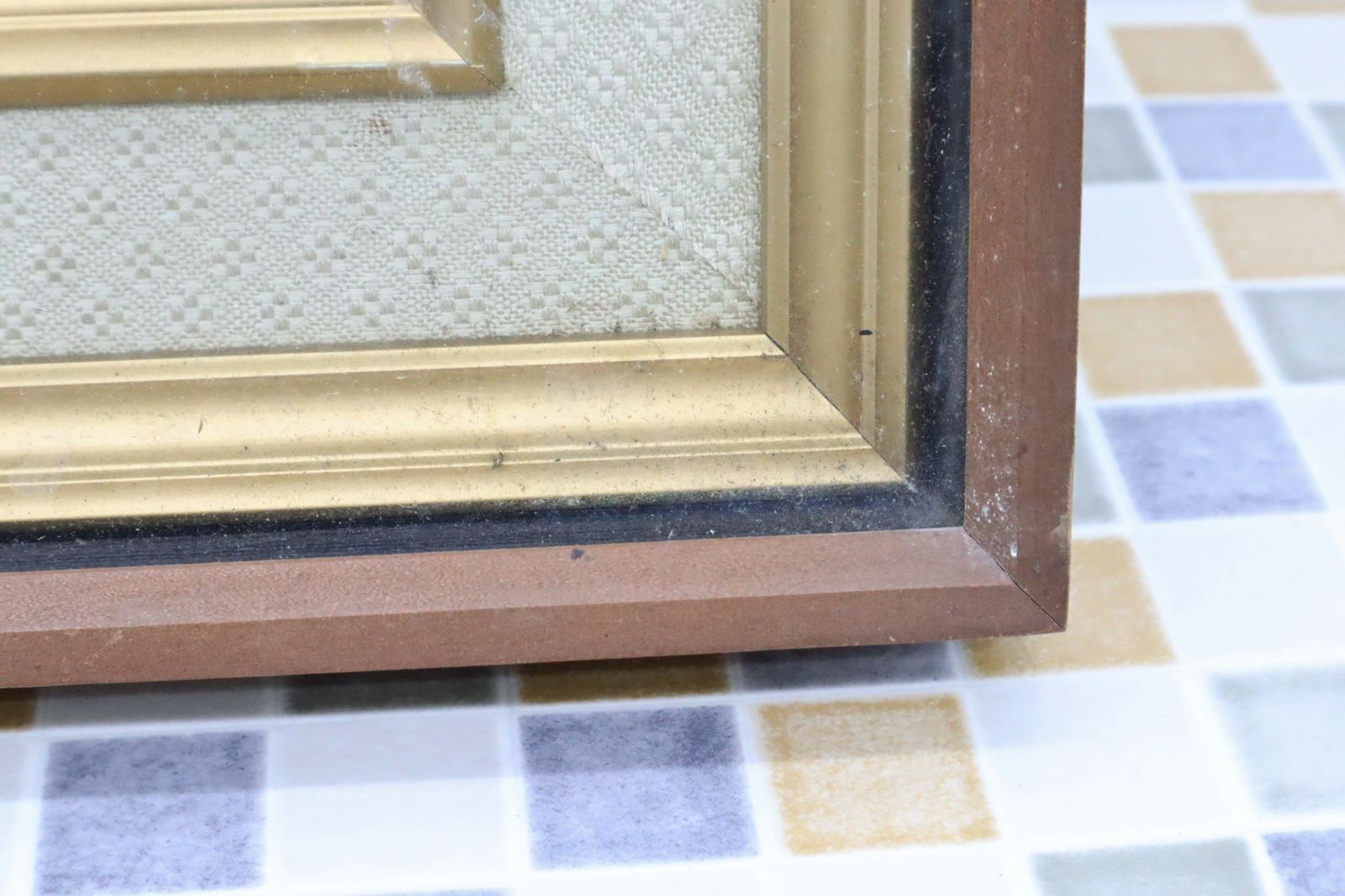 ▽骨董品 ｜大判 小判 古銭 レプリカ 額入り｜ 額装｜天保五両大判 菊