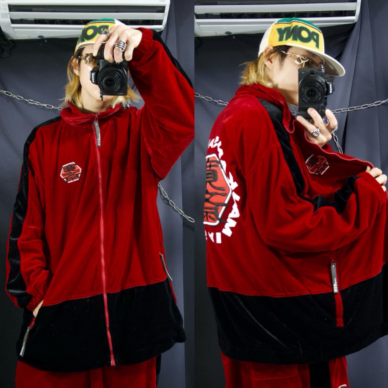 KANSAI MAN Velours Setup Track Jacket/Track Pants 山本寛斎 刺繍