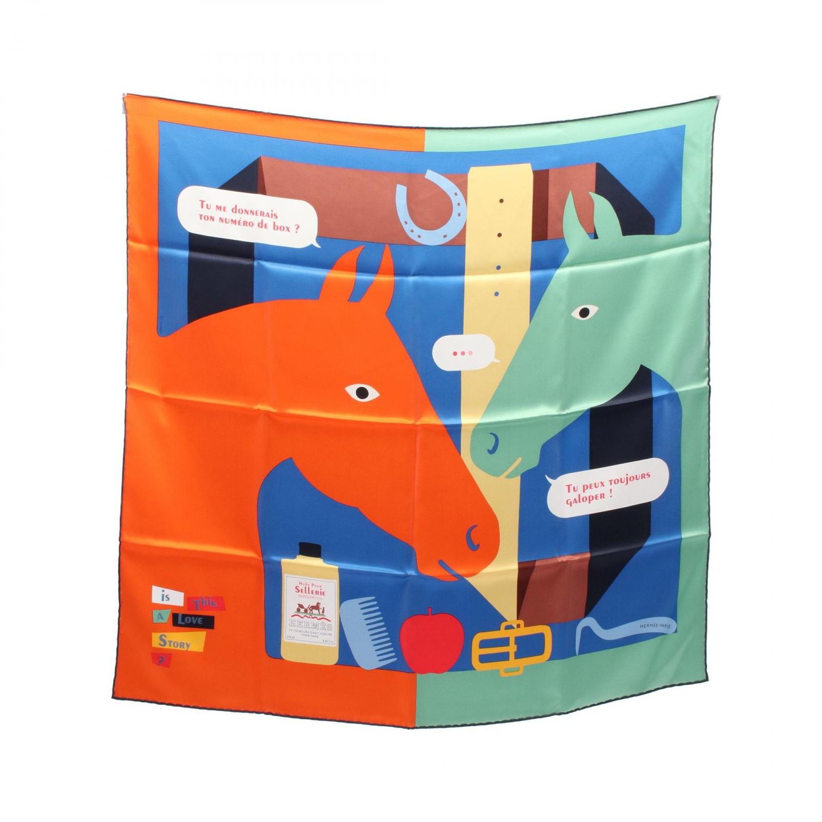 エルメス HERMES スカーフ カレ70 Is This a Love Story シルク カレ70