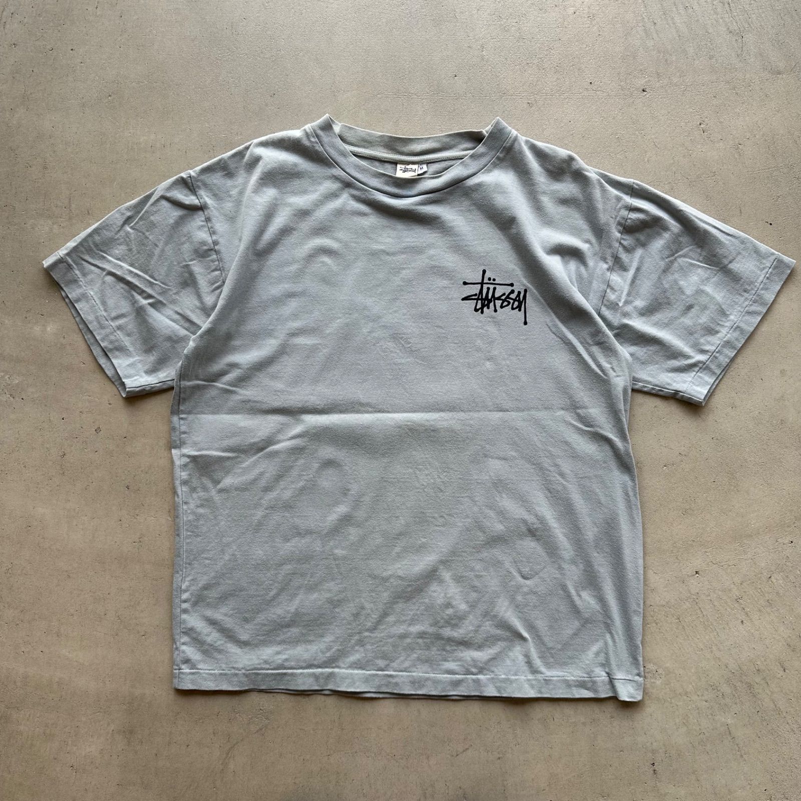 80s-90s stussy 白タグドラゴンプリント レア good design 面 シングル