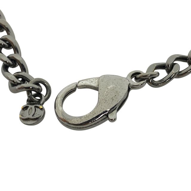 シャネル ネックレス 04A ココマーク ブラックストーン ラインストーン