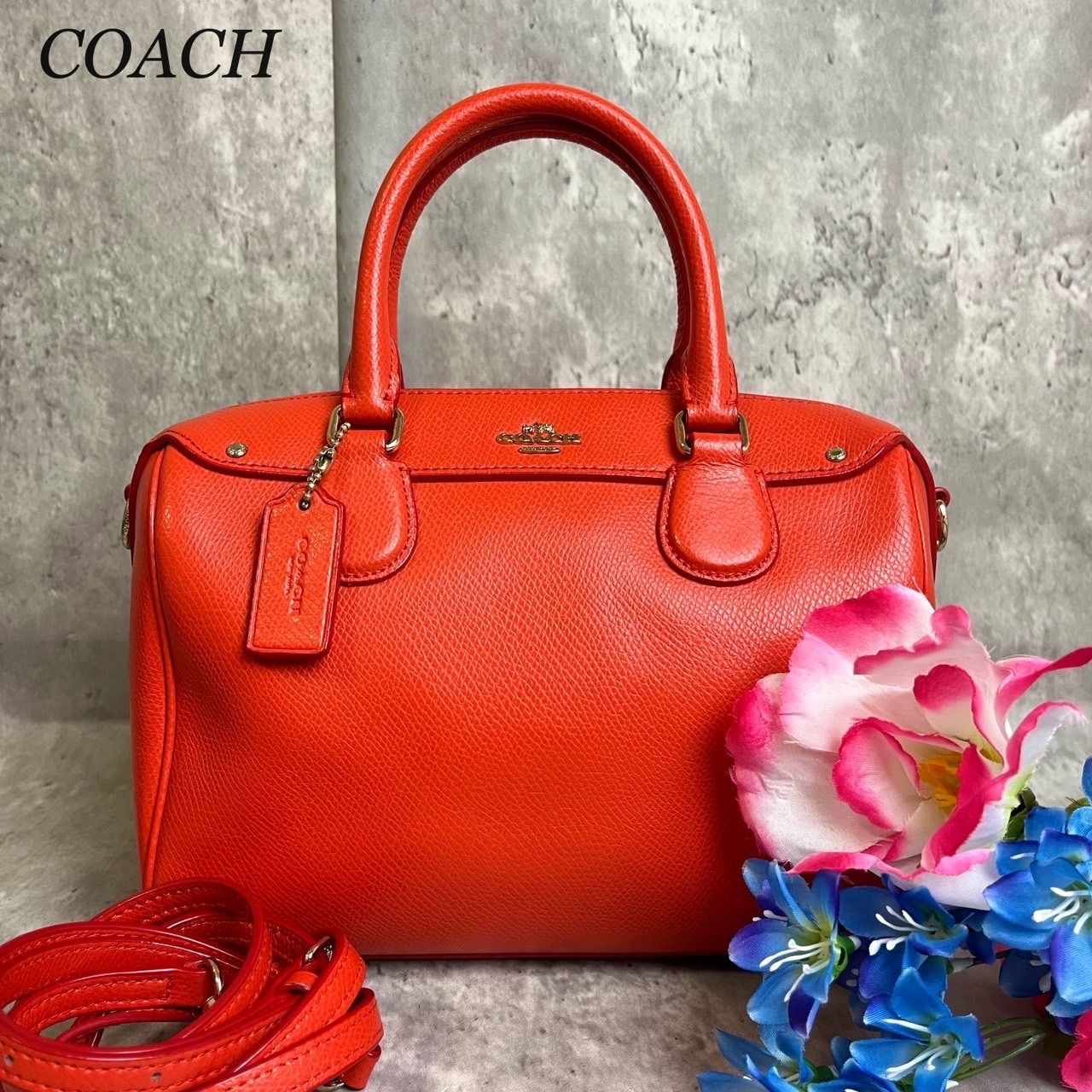 ✨良品✨ COACH コーチ 2way ミニボストンバッグ ショルダーバッグ