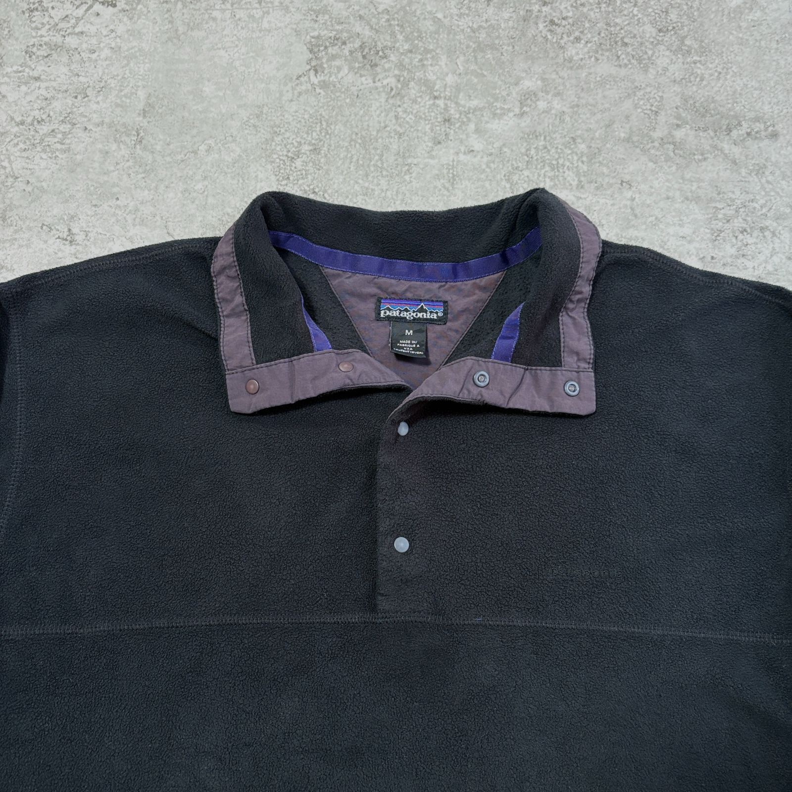 90s 1994年 USA製 patagonia Micro D-LUXE Pullover 【 black