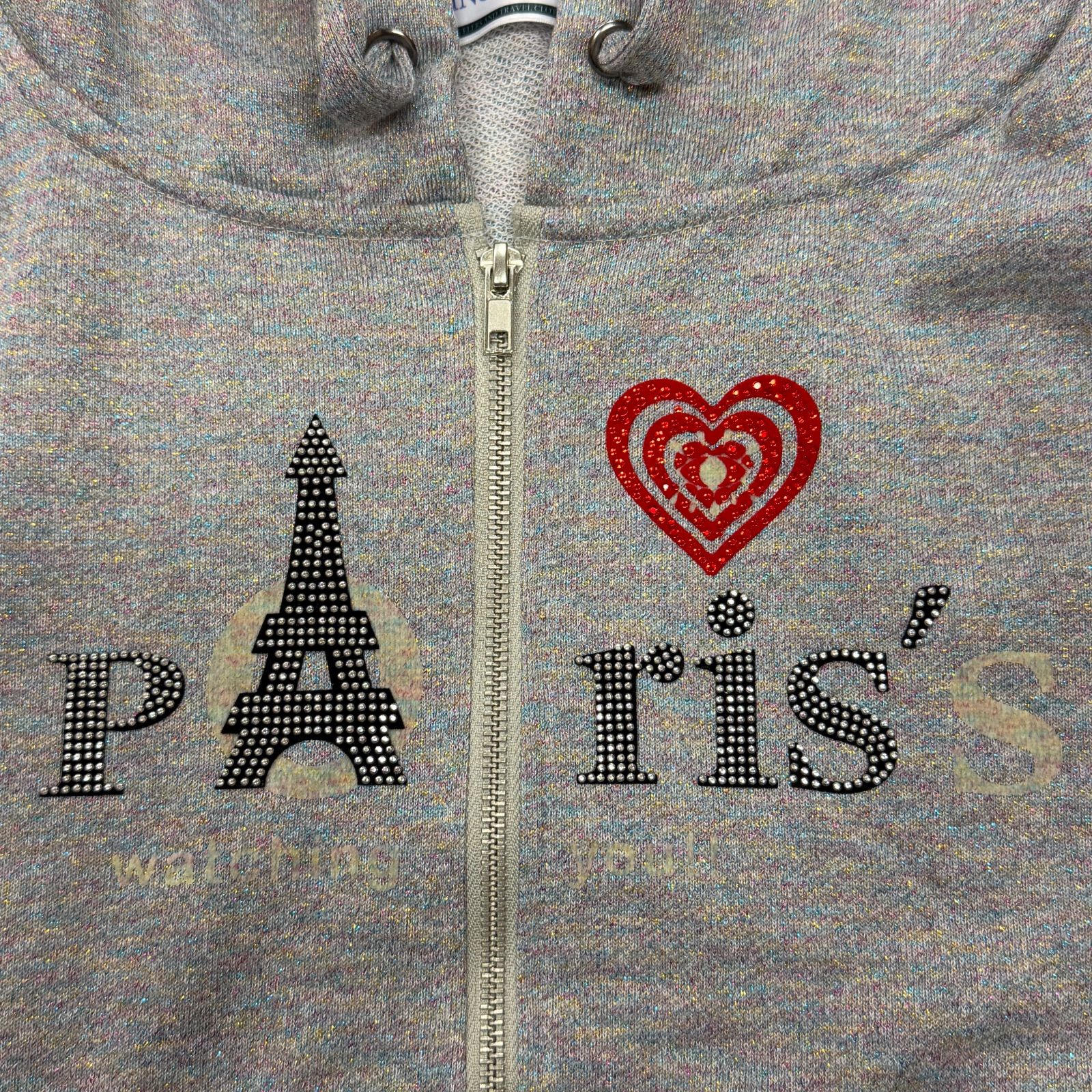 Dinoworks Paris Hoodie パリスジップアップフーディー パーカー ラメ