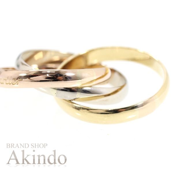 カルティエ リング トリニティ クラシック MM K18YG WG PG 17号 指輪